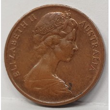AUSTRALIA 1968? . ONE 1 CENT COIN . ERROR . NO DATE . LOW MINTAGE